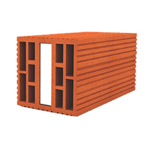 طوب احمر مجوف للبناء 11 فتحة شركة الخياط مقاس 40×20×20 سم