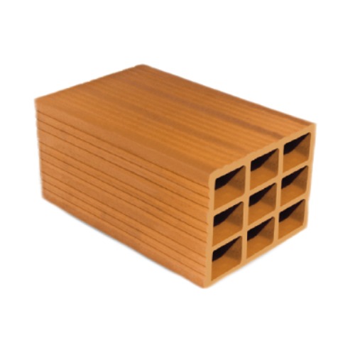 طوب احمر مجوف مصنع العمودي مقاس 40×20×17 سم الوزن 8.3 كجم