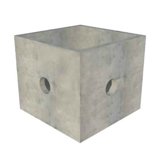 غرفة التفتيش الخرسانية حجم الغرفة 1.2x1.2x1 م